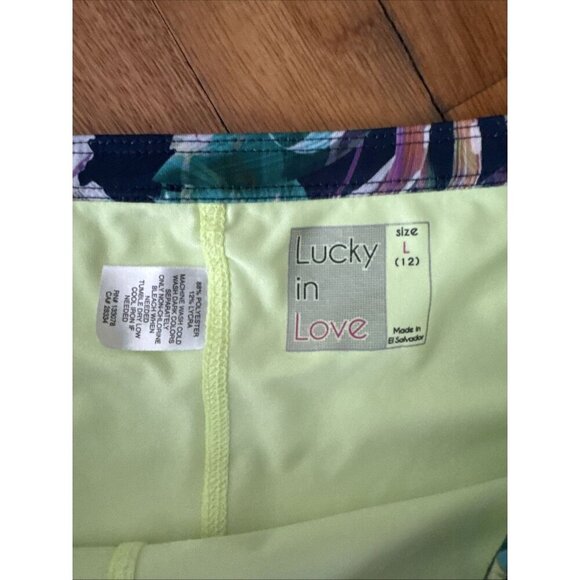 Lucky In Love Women's Multicolor Long Tennis Golf Skort Size L - Picture 4 of 7